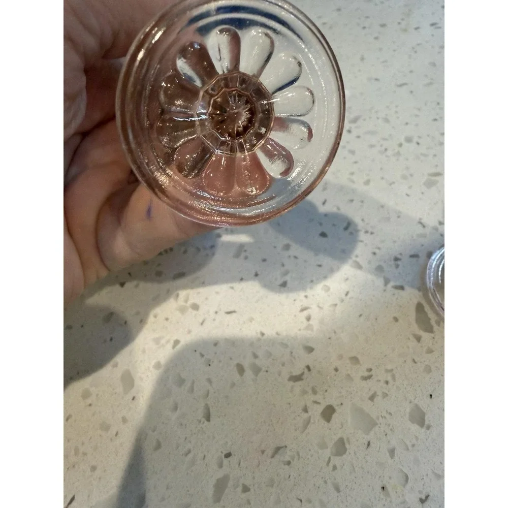 Anchor Hocking Pink Colonial Knife & Fork Salt & Pepper Shakers Depression Glass